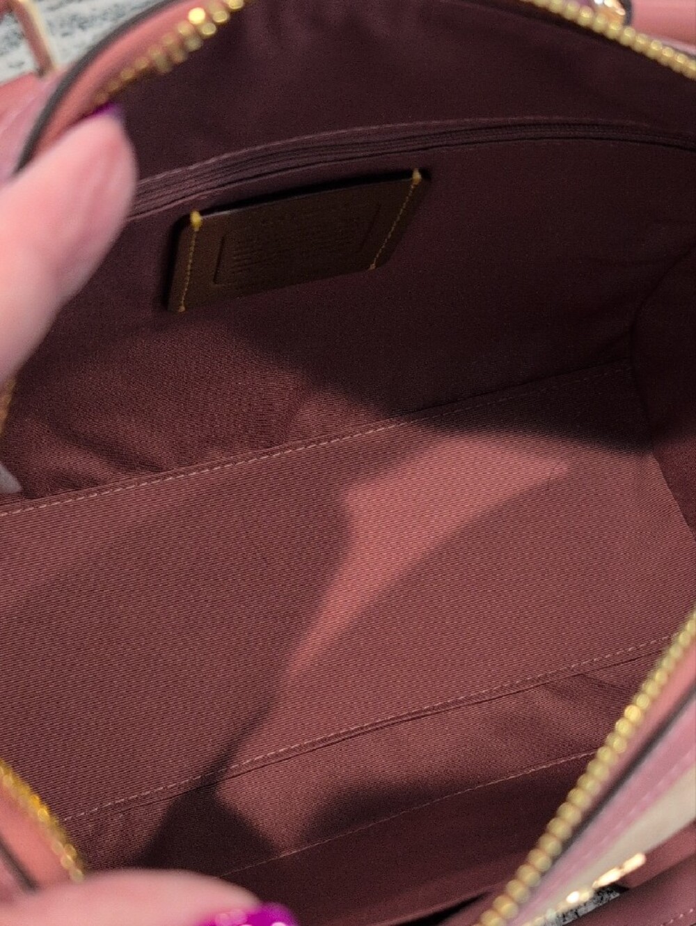 Coach Rowan Signature Canvas Satchel with Heart Charm - Picture 8 of 10